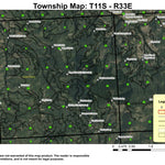 Ragged Rocks T11S R33E Township Map Preview 1