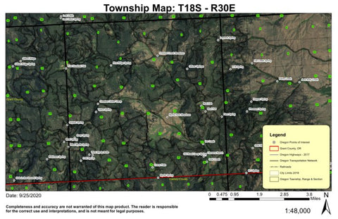 Crooked Creek Meadows T18S R30E Township Map Preview 1