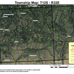 Magone Lake T12S R32E Township Map Preview 1