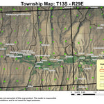 Blue Mountain T13S R29E Township Map Preview 1