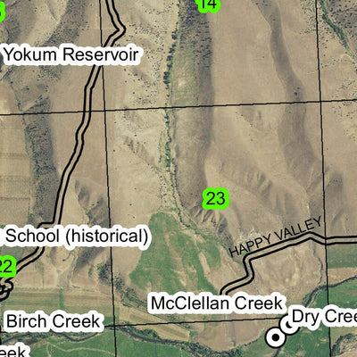 Blue Mountain T13S R29E Township Map Preview 2