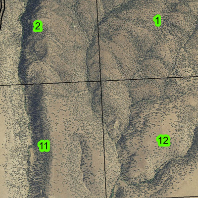 Blue Mountain T13S R29E Township Map Preview 3