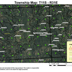 Huckleberry Butte T11S R31E Township Map Preview 1