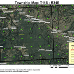 Dixie Butte T11S R34E Township Map Preview 1