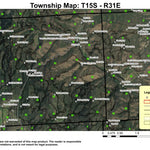 Fall Mountain T15S R31E Township Map Preview 1
