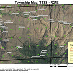 Dayville T13S R27E Township Map Preview 1
