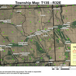 Coyote Gulch T13S R32E Township Map Preview 1