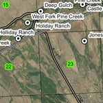 Coyote Gulch T13S R32E Township Map Preview 2