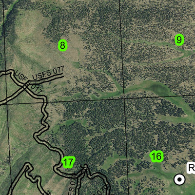 Flagtail Mountain T16S R29E Township Map Preview 3