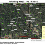 Frazier Point T17S R33.5E Township Map Preview 1