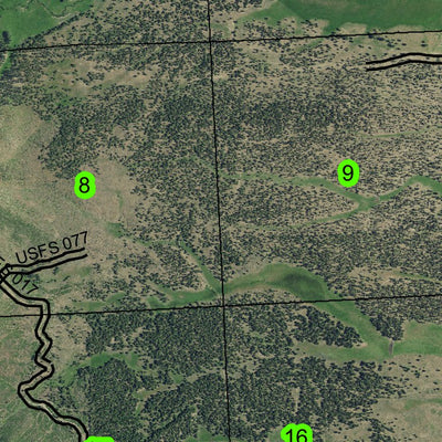 Bear Valley T16S R30E Township Map Preview 3