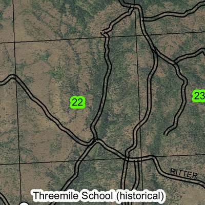 Devil's Backbone T7S R29E Township Map Preview 2