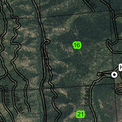 Baldy Mountain T13S R35E Township Map Preview 3