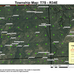 Kelsay Butte T7S R34E Township Map Preview 1