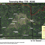 Trout Meadows Butte T7S R35E Township Map Preview 1