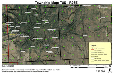 Happy Jack Ridge T8S R26E Township Map Preview 1