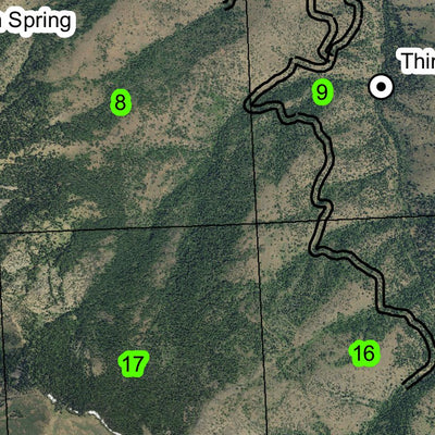 Aldrich Mountain T14S R28E Township Map Preview 3