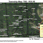 Crane Flats T8S R35.5E Township Map Preview 1