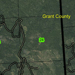 Crane Flats T8S R35.5E Township Map Preview 3