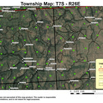 Grassy Butte T7S R26E Township Map Preview 1