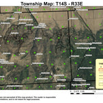 Strawberry Mountain T14S R33E Township Map Preview 1