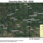 Putney Mountain T8S R32E Township Map Preview 1