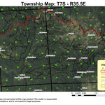 Trail Creek T7S R35.5E Township Map Preview 1
