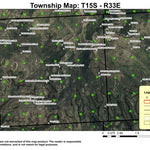 Spud Mountain T15S R33E Township Map Preview 1