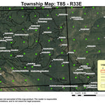 Battle Creek T8S R33E Township Map Preview 1