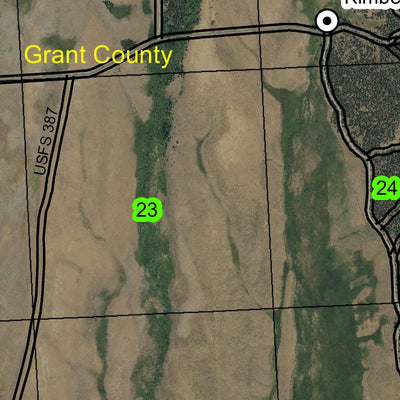 Lake Creek T16S R33.5E Township Map Preview 2