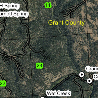 Crane Creek T16S R35E Township Map Preview 2