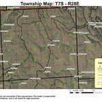 Gilman Flat T7S R28E Township Map Preview 1