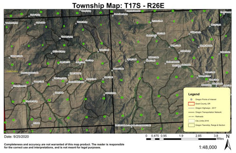 Green Mountain T17S R26E Township Map Preview 1