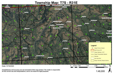 Date T7S R31E Township Map Preview 1