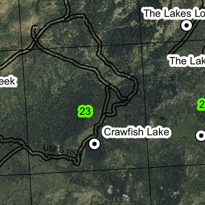 The Lake Lookout T7S R36E Township Map Preview 2