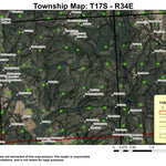Tamarack Camp T17S R34E Township Map Preview 1