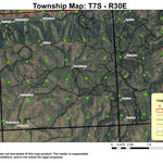Tamarack Canyon T7S R30E Township Map Preview 1