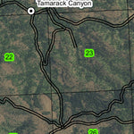 Tamarack Canyon T7S R30E Township Map Preview 2