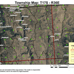 Skagway Creek T17S R36E Township Map Preview 1