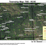 Jumpoff Joe Peak T9S R33E Township Map Preview 1