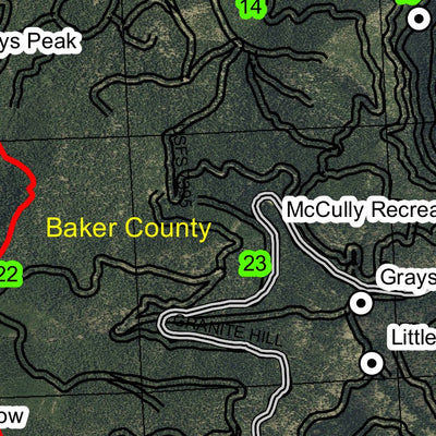 Gold Center Meadow T9S R36E Township Map Preview 2
