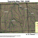 Little Basin Creek T9S R29E Township Map Preview 1