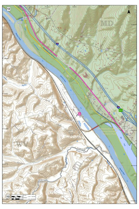 Potomac River Atlas of Washington County Maryland Pages 12 and 13 Preview 1