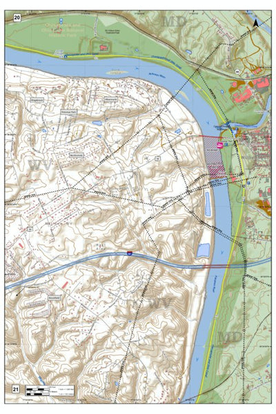 Potomac River Atlas of Washington County Maryland Pages 20 and 21 Preview 1