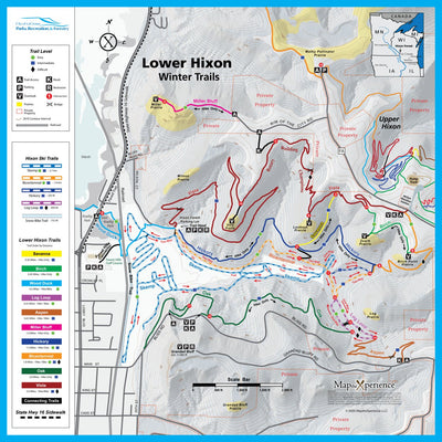 City of La Crosse Lower Hixon Winter Ski Trail Map Preview 1