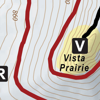 City of La Crosse Lower Hixon Winter Ski Trail Map Preview 2