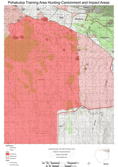 Pohakuloa Training Area (PTA) Cantonment and Impact Areas Preview 1