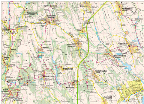 BARANYAI-DOMBSÁG (keleti rész) turistatérkép / Baranya-Hills (East) tourist map Preview 1