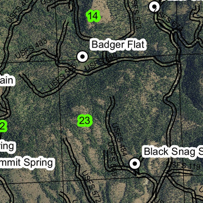 Sugarloaf Mountain T19S R29E Township Map Preview 2