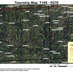 Utley Butte T19S R27E Township Map Preview 1